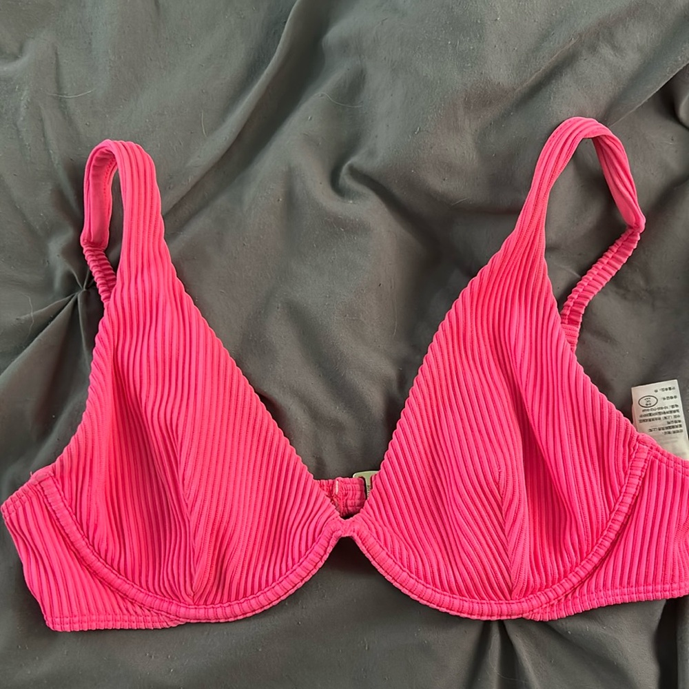Hot pink Hollister swimsuit, top size medium
